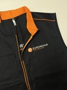 Gilet de travail avec broderie