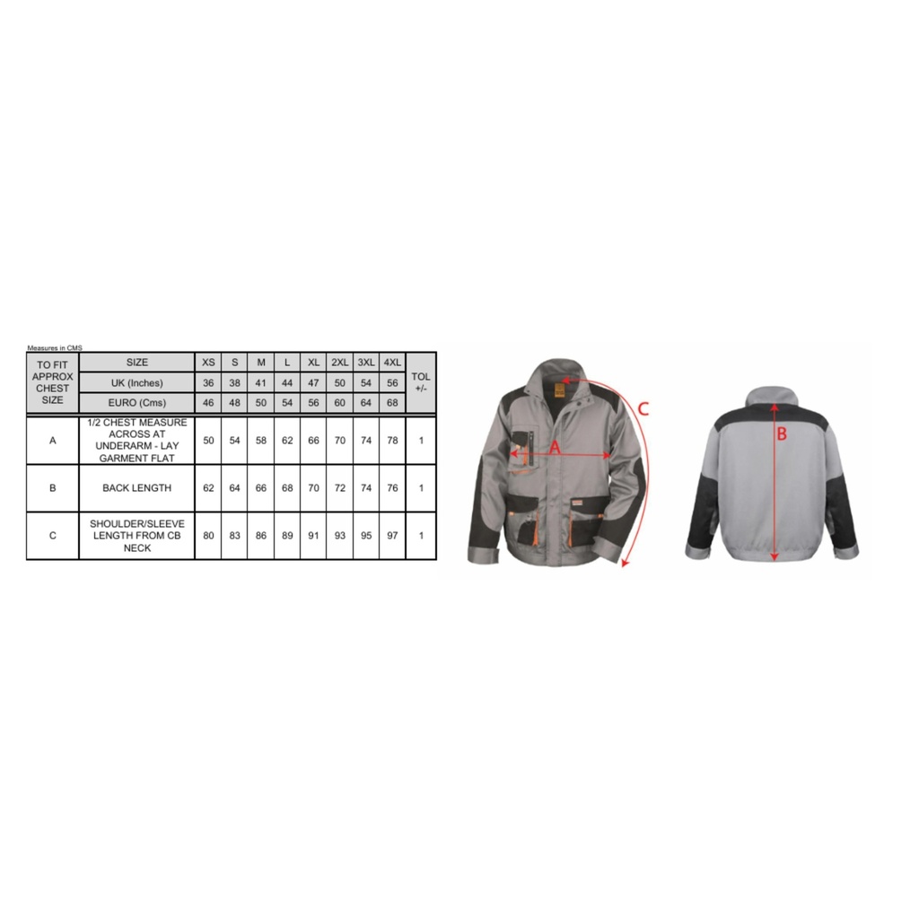 Veste de travail avec broderie