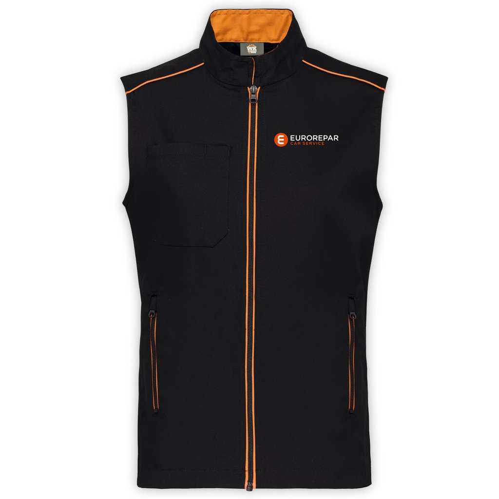 Gilet de travail avec broderie