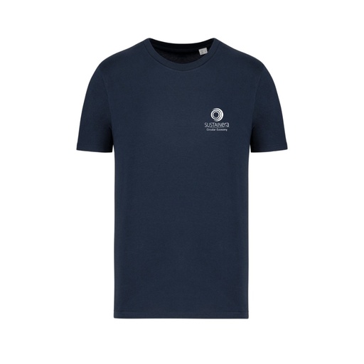 [SUST-0460] Geborduurd biologisch katoenen T-shirt 