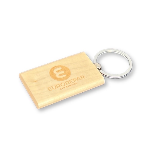 Porte-clés en bois gravé