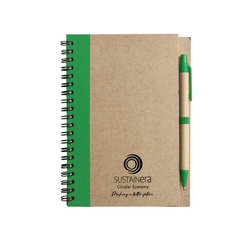 Recycled spiral notebook              