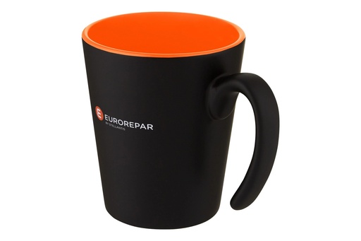 [EUR-0050] Mug premium noir/orange