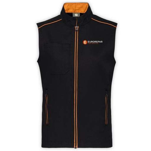 Sleeveless vest with embroidery         